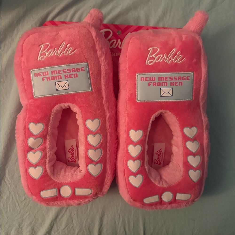 Barbie Pink Mobile Phone Slippers